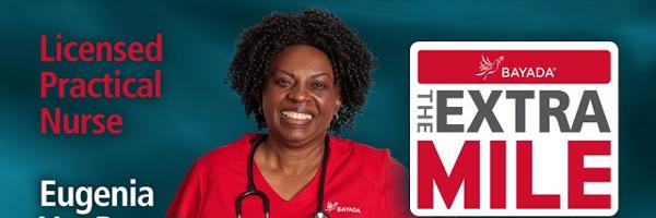 a woman wearing a stethoscope around her neck