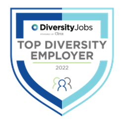 a logo with text on it