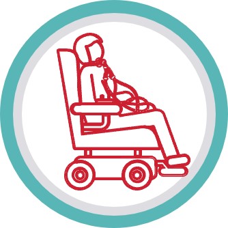 a person in a wheelchair