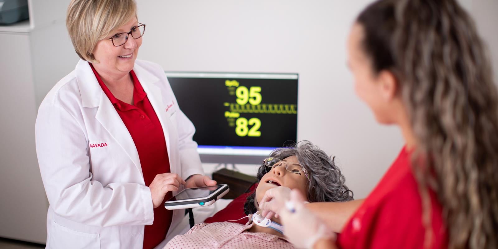 BAYADA Simlab Caregivers Angieshaw RN BSN CHSE Danacornwell BSN RN Photo03